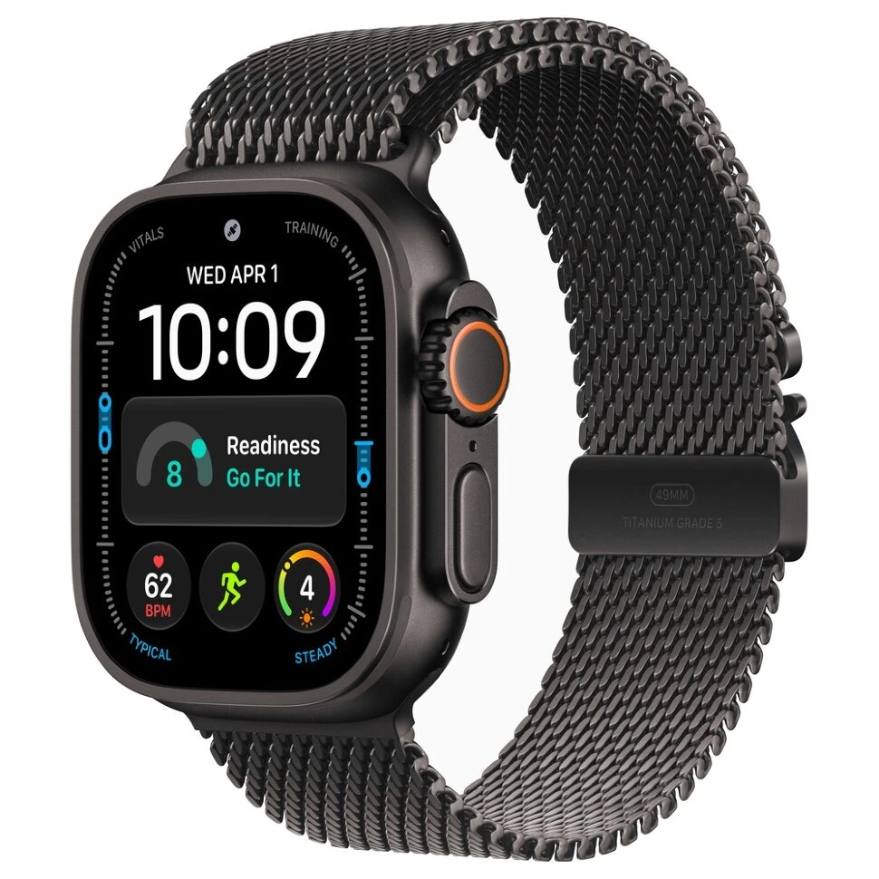 Умные часы Apple Watch Ultra 4 49mm Black Titanium Case with Black Titanium Milanese Loop (M)