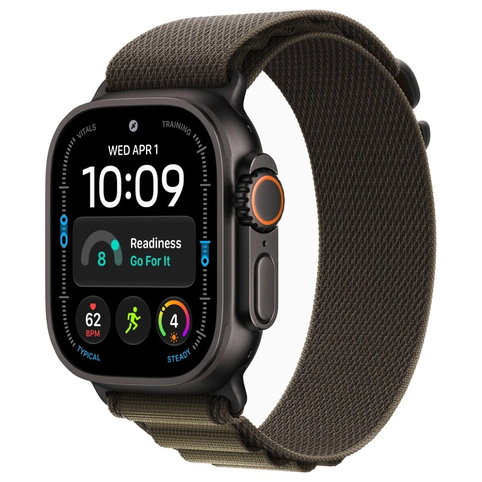Умные часы Apple Watch Ultra 4 49mm Black Titanium Case with Dark Olive Alpine Loop (M)