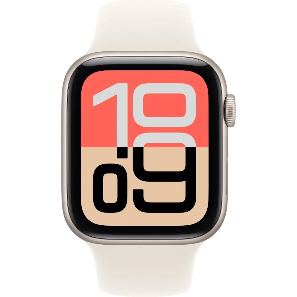 Умные часы Apple Watch SE 3 44mm Starlight Aluminum Case with Starlight Sport Band (M/L)