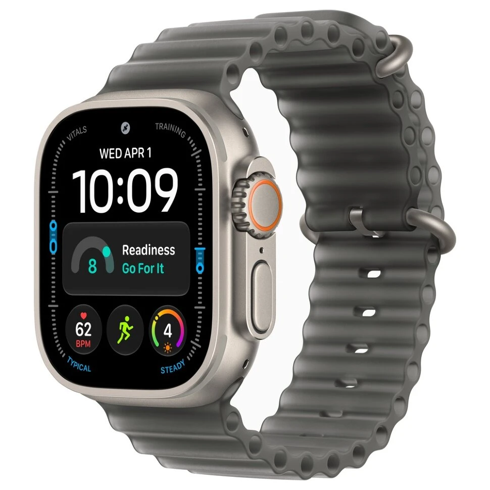Умные часы Apple Watch Ultra 4 49mm Natural Titanium Case with Translucent Black Ocean Band