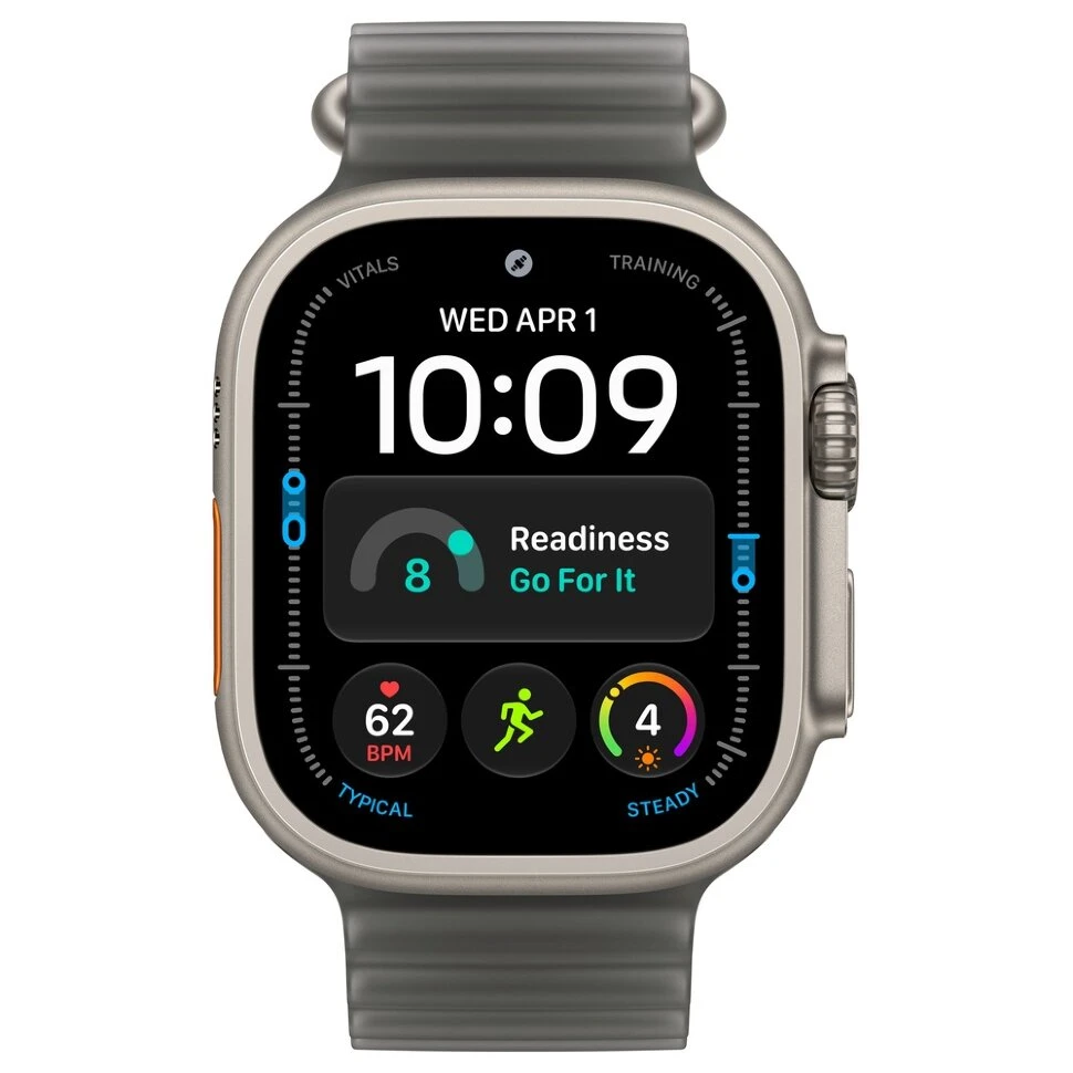 Умные часы Apple Watch Ultra 4 49mm Natural Titanium Case with Translucent Black Ocean Band