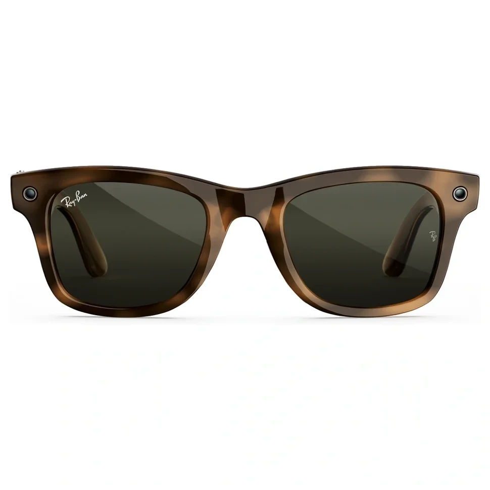 Умные очки Ray-Ban Wayfarer (Gen 3) Shiny Havana G-15 Green (L)