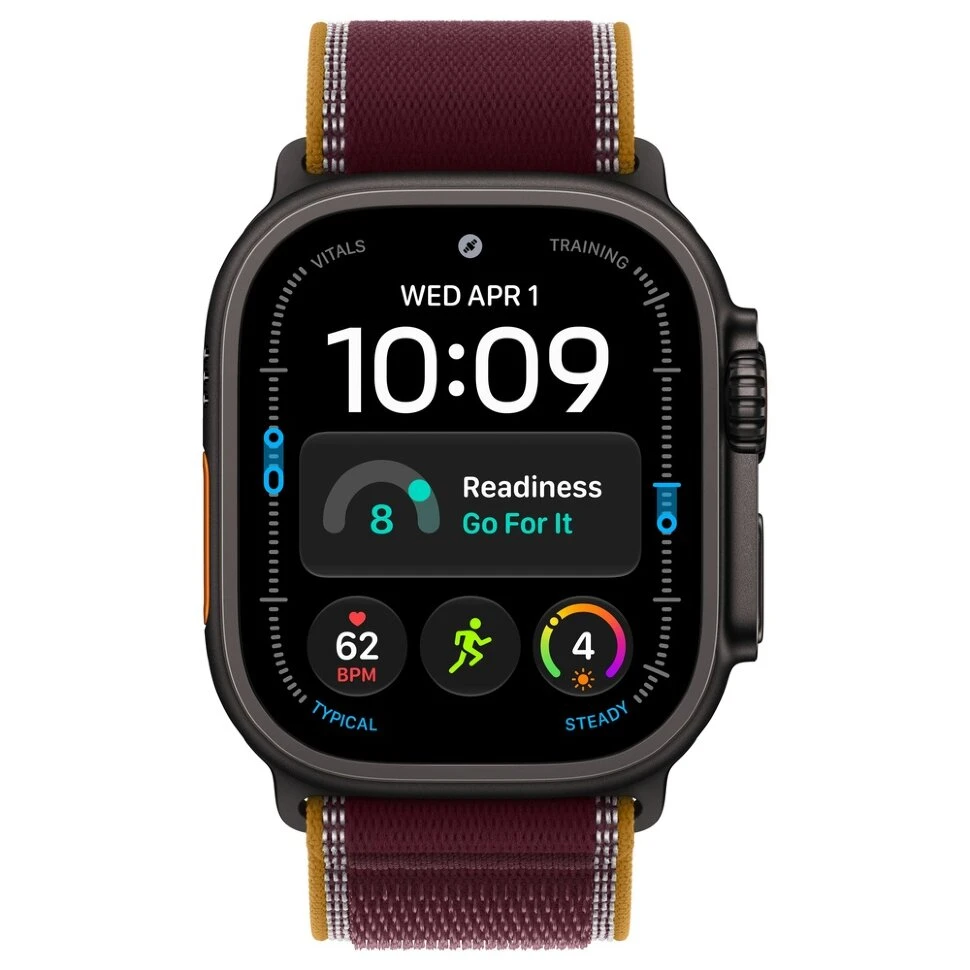 Умные часы Apple Watch Ultra 4 49mm Black Titanium Case with Burgundy Trail Loop (M/L)