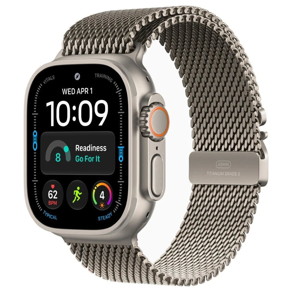 Умные часы Apple Watch Ultra 4 49mm Natural Titanium Case with Natural Titanium Milanese Loop (S)