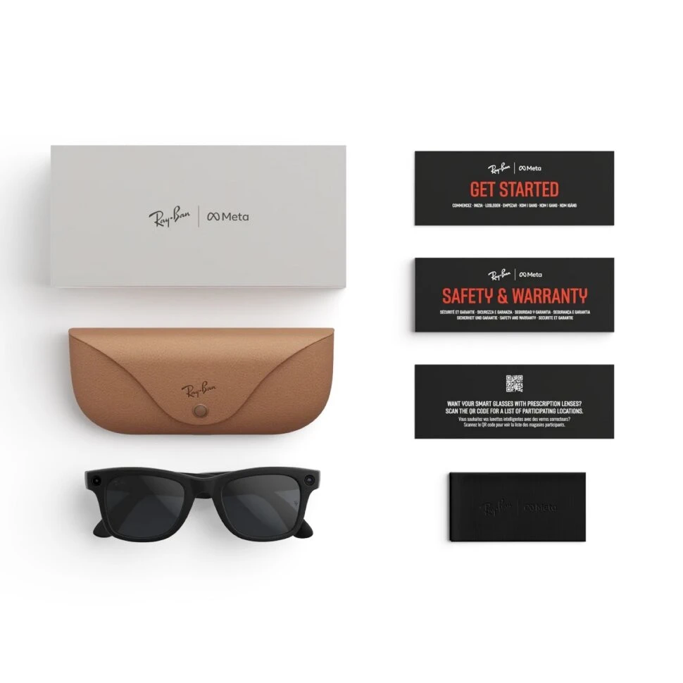 Умные очки Ray-Ban Wayfarer (Gen 2) Matte Black Clear/Grey Transitions (M)
