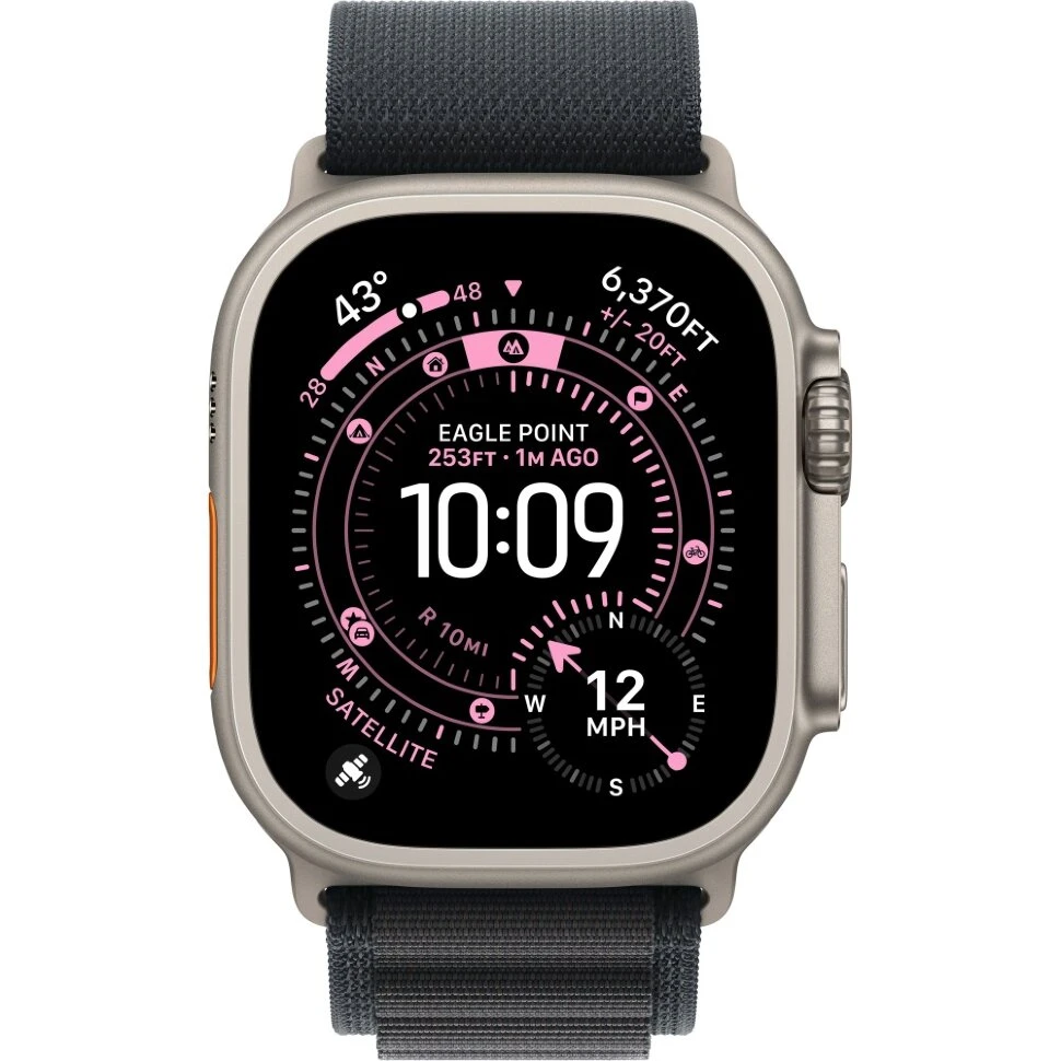 Умные часы Apple Watch Ultra 3 2025 49mm Natural Titanium Case with Black Alpine Loop (M)