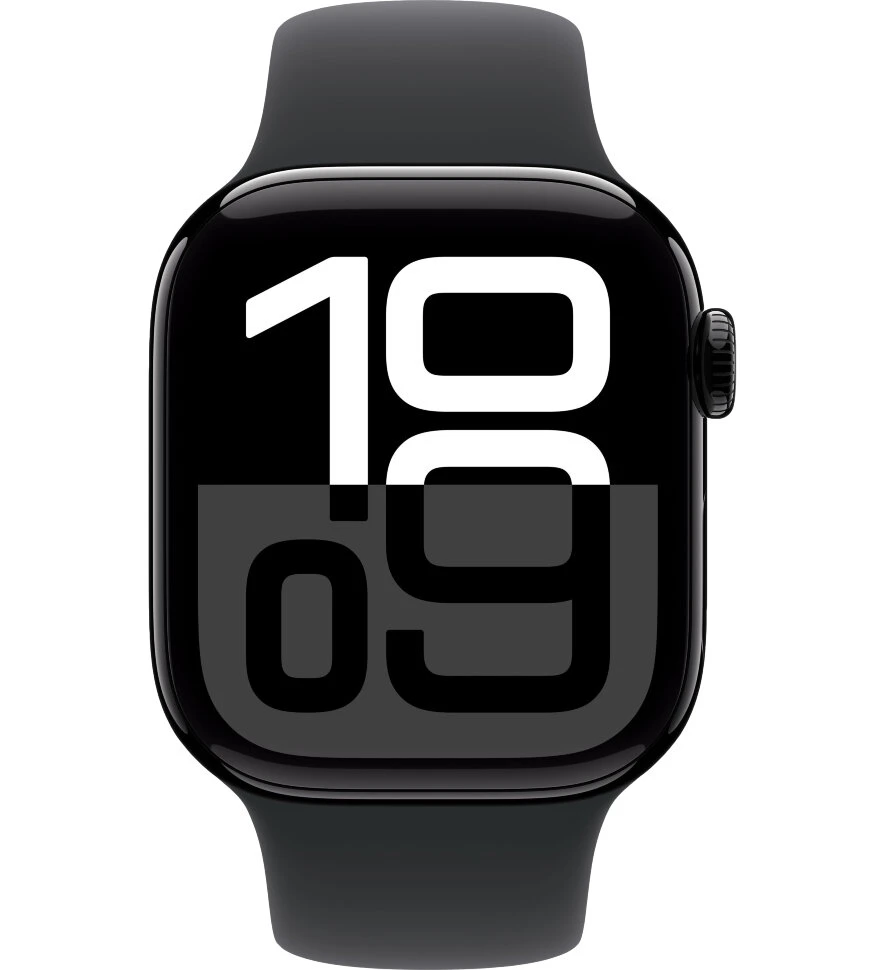 Умные часы Apple Watch Series 10 42mm Jet Black Aluminum Case with Black Sport Band (S/M)