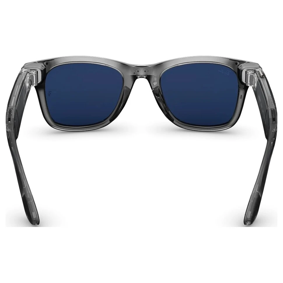 Умные очки Ray-Ban Wayfarer (Gen 2) Shiny Transparent Grey Clear/Sapphire Transitions (M)