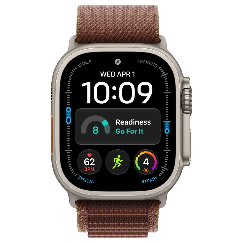 Умные часы Apple Watch Ultra 4 49mm Natural Titanium Case with Burgundy Alpine Loop (S)