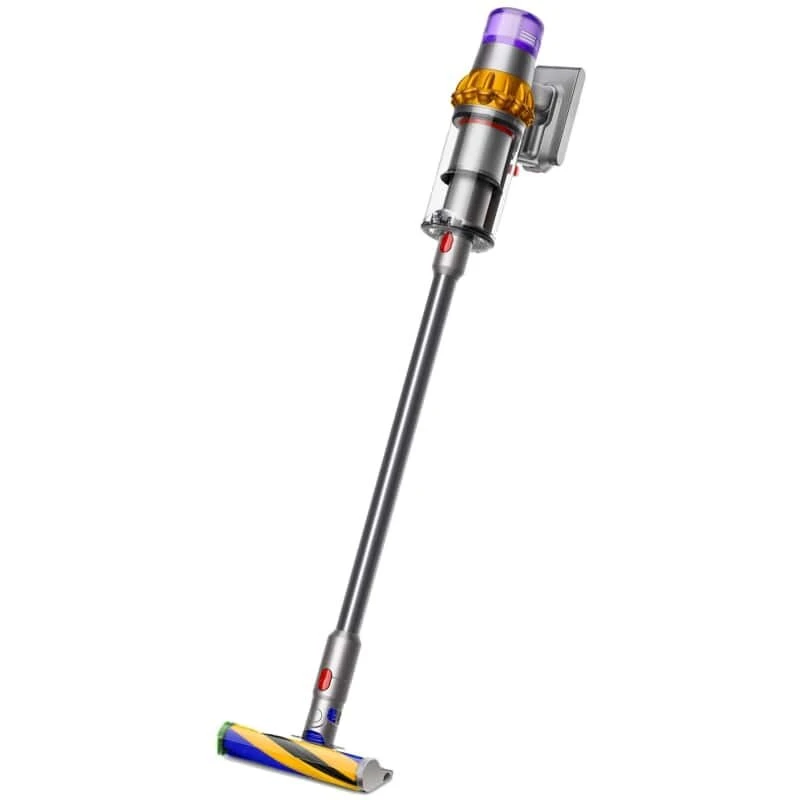 Вертикальный беспроводной пылесос Dyson V15 Detect Absolute (SV47) Yellow/Nickel (EU)