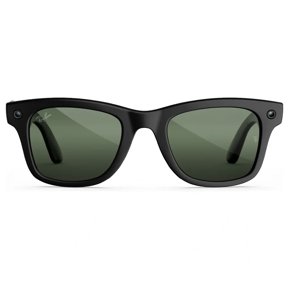 Умные очки Ray-Ban Wayfarer (Gen 3) Matte Black Clear/Green Transitions (M)