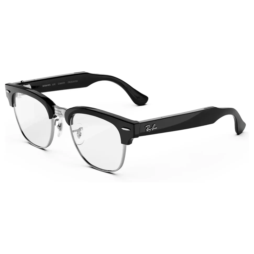 Умные очки Ray-Ban Audio Clubmaster Shiny Black Clear