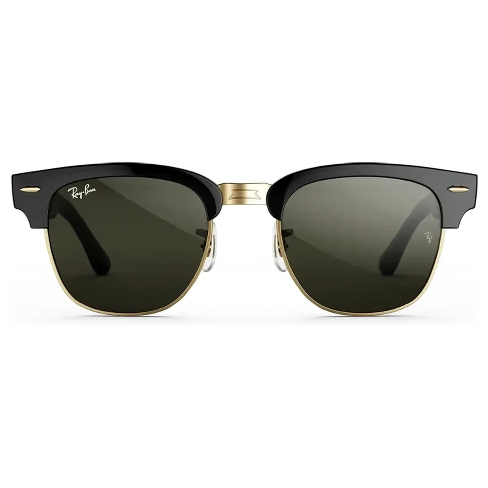 Умные очки Ray-Ban Audio Clubmaster Shiny Black on Gold/Green