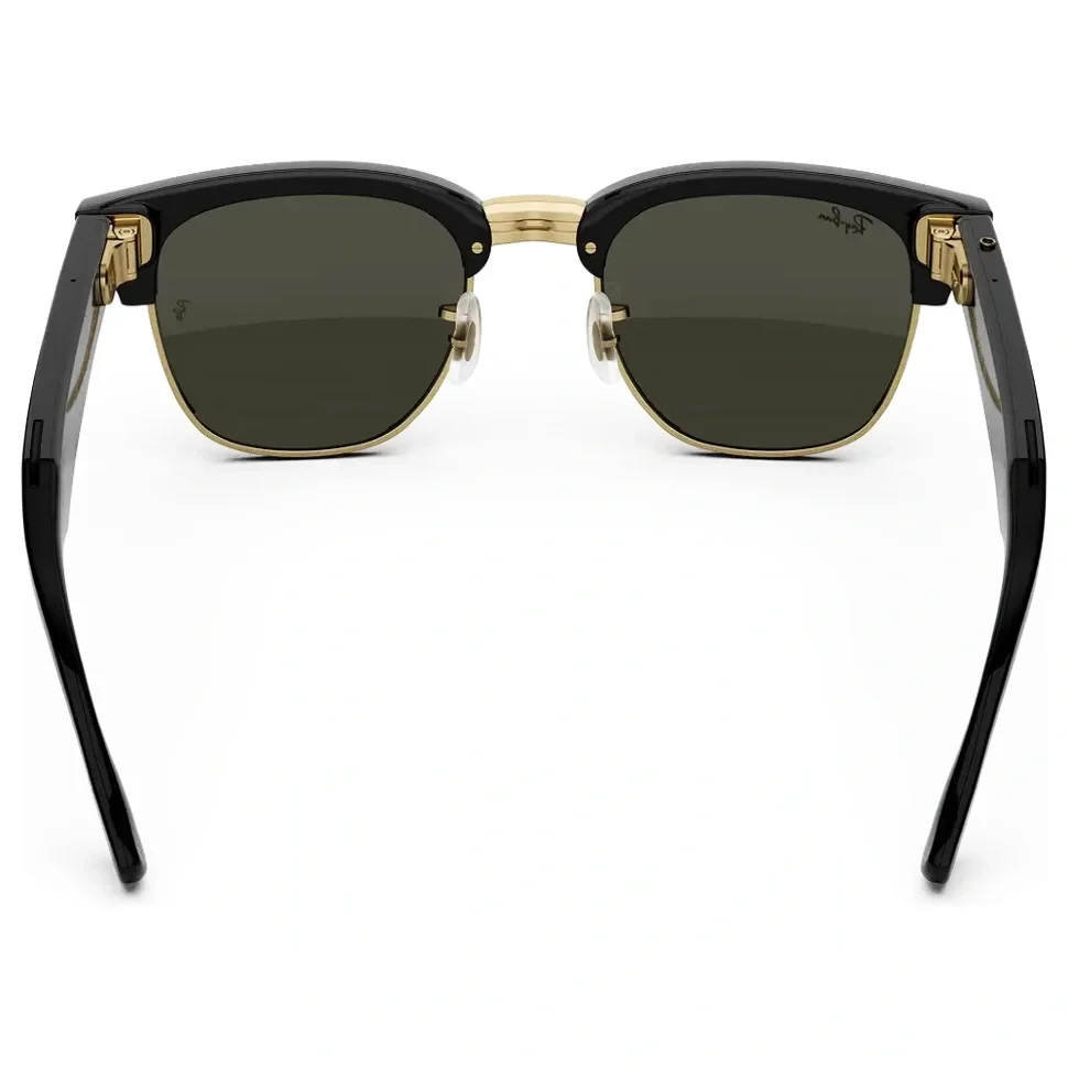 Умные очки Ray-Ban Audio Clubmaster Shiny Black on Gold/Green