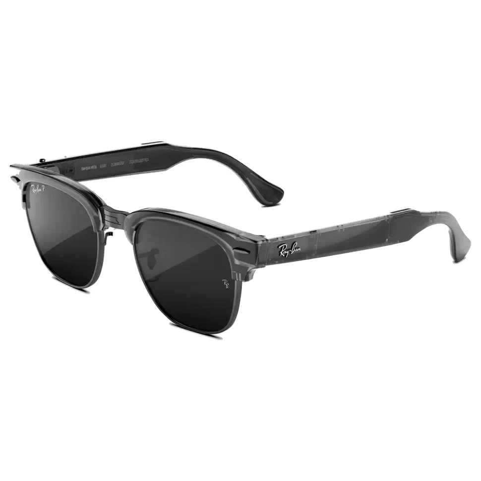Умные очки Ray-Ban Audio Clubmaster Transparent Iron Grey/Polarized Grey