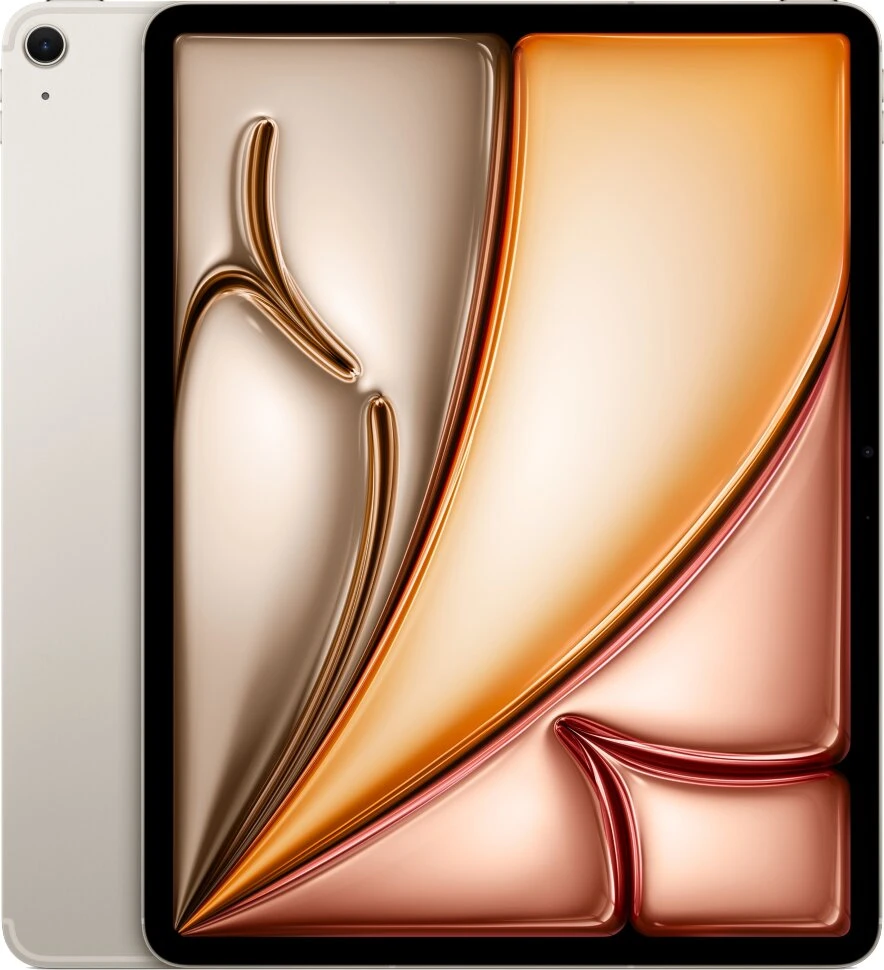 Планшет Apple iPad Air 13 (2025) 128GB Wi-Fi + Cellular Сияющая звезда (Starlight)