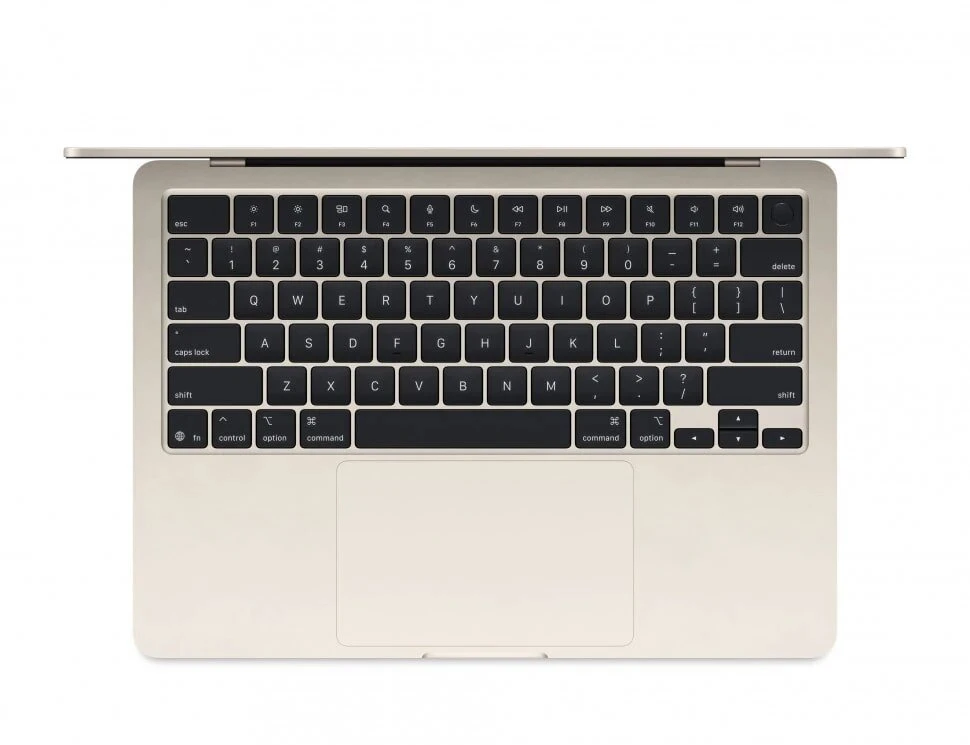 Ноутбук Apple MacBook Air 13 2025 MC6A4 (M4 10-Core GPU, 24/512GB) Сияющая звезда (Starlight)