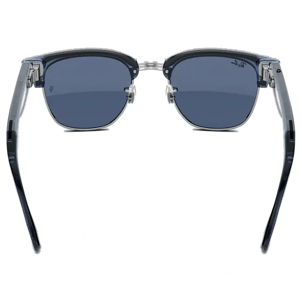 Умные очки Ray-Ban Audio Clubmaster Transparent Sky Blue/Transitions Sapphire