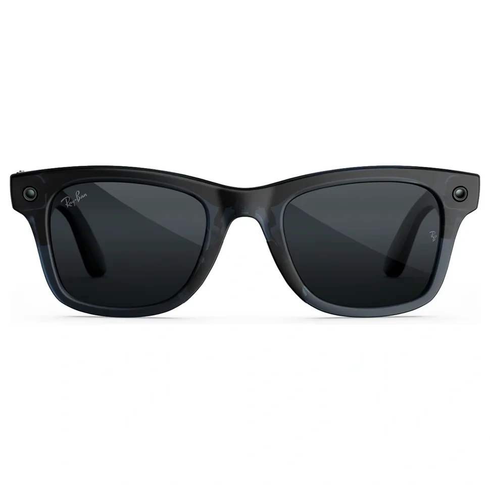 Умные очки Ray-Ban Wayfarer (Gen 3) Matte Transparent Ocean Blue Clear/Grey Transitions (M)