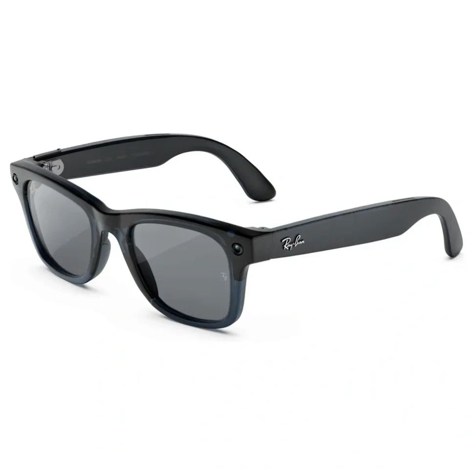 Умные очки Ray-Ban Wayfarer (Gen 3) Matte Transparent Ocean Blue Clear/Grey Transitions (M)