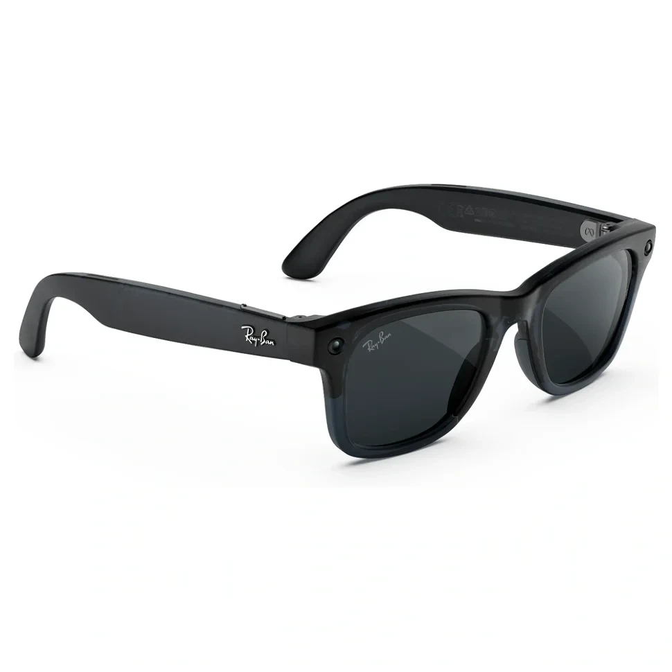 Умные очки Ray-Ban Wayfarer (Gen 3) Matte Transparent Ocean Blue Clear/Grey Transitions (M)