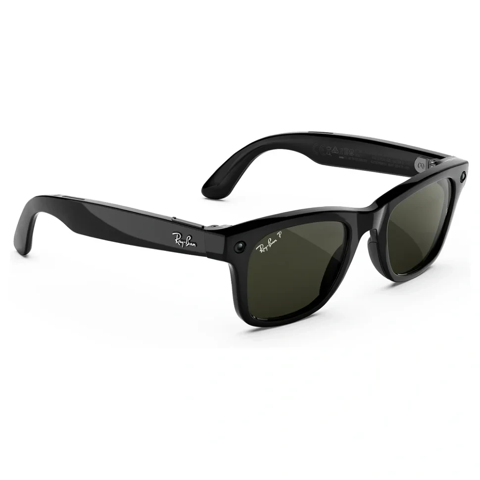Умные очки Ray-Ban Wayfarer (Gen 3) Shiny Black Polarized Green (M)
