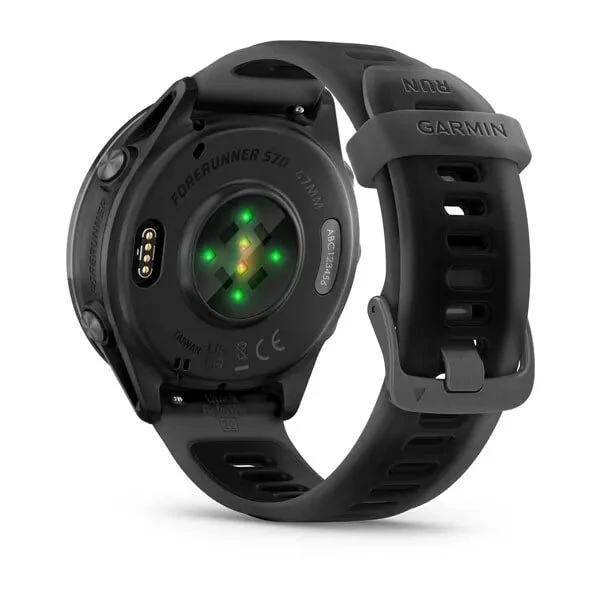 Умные часы Garmin Forerunner 570 47mm Slate Gray Aluminum with Translucent Black/Black Band (010-02971-00)