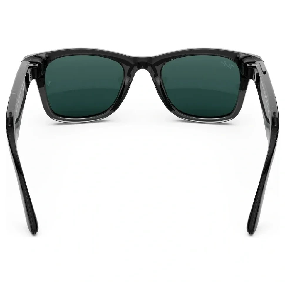 Умные очки Ray-Ban Wayfarer (Gen 3) Shiny Transparent Black Clear/Aquamarine Transitions (M)