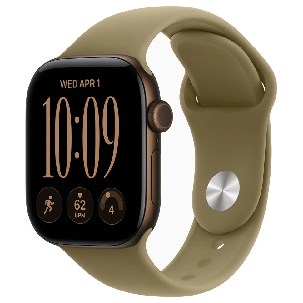 Умные часы Apple Watch Series 12 42mm Dark Bronze Aluminum Case with Olive Sport Band (M/L)