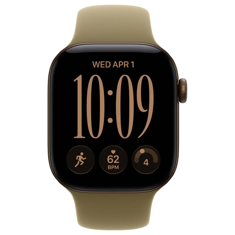 Умные часы Apple Watch Series 12 42mm Dark Bronze Aluminum Case with Olive Sport Band (M/L)