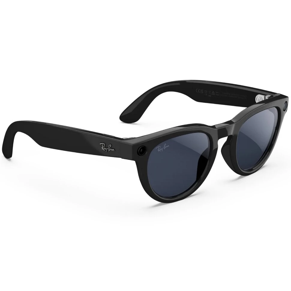 Умные очки Ray-Ban Headliner (Gen 2) Shiny Black Clear/Sapphire Transitions (RW4013)