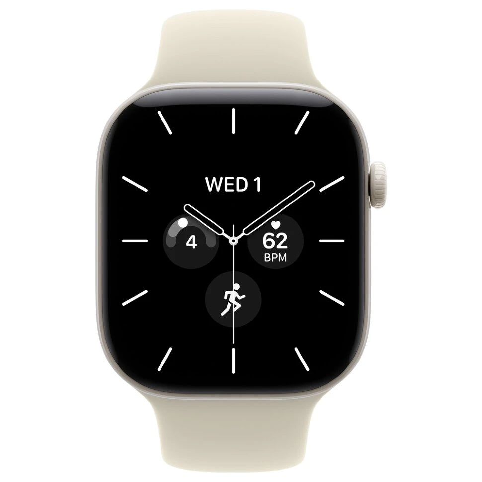 Умные часы Apple Watch Series 12 46mm Pearl White Ceramic Case with Sand Sport Band (M/L)