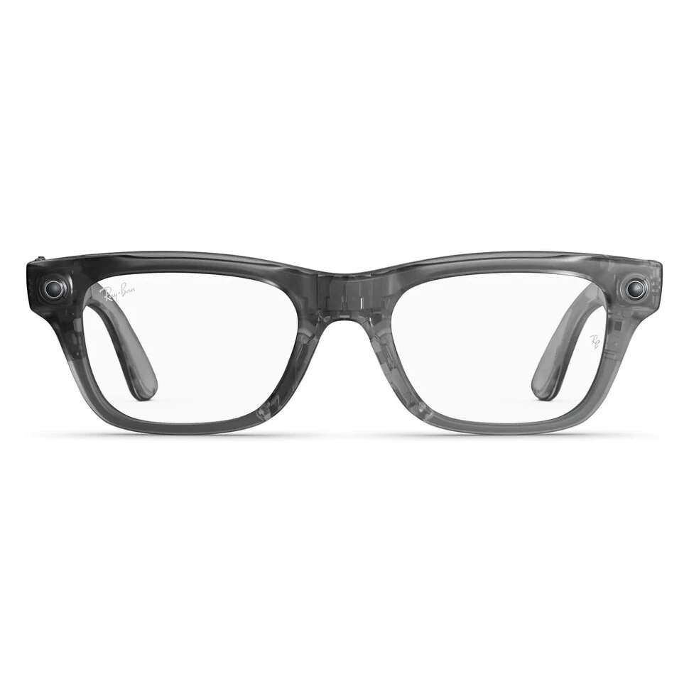 Умные очки Ray-Ban Meta Blazer Optics (Gen 2) Matte Transparent Ice Grey (L) (RW7001)