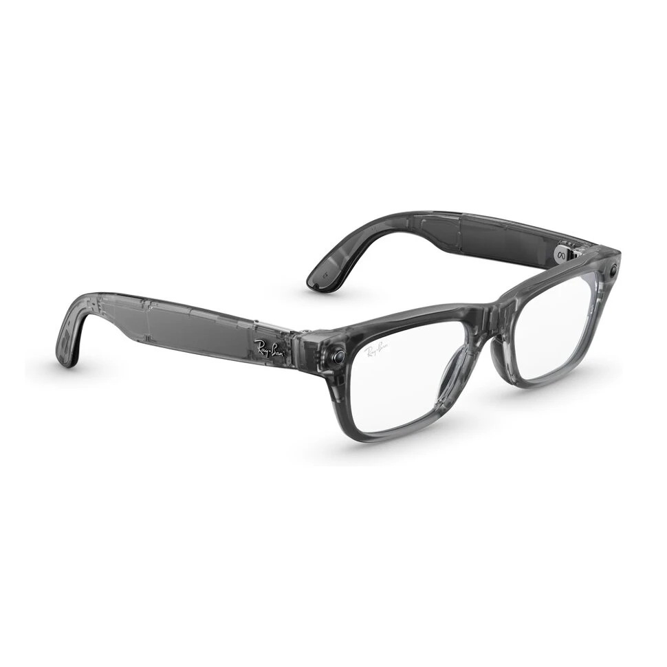 Умные очки Ray-Ban Meta Blazer Optics (Gen 2) Matte Transparent Ice Grey (M) (RW7001)