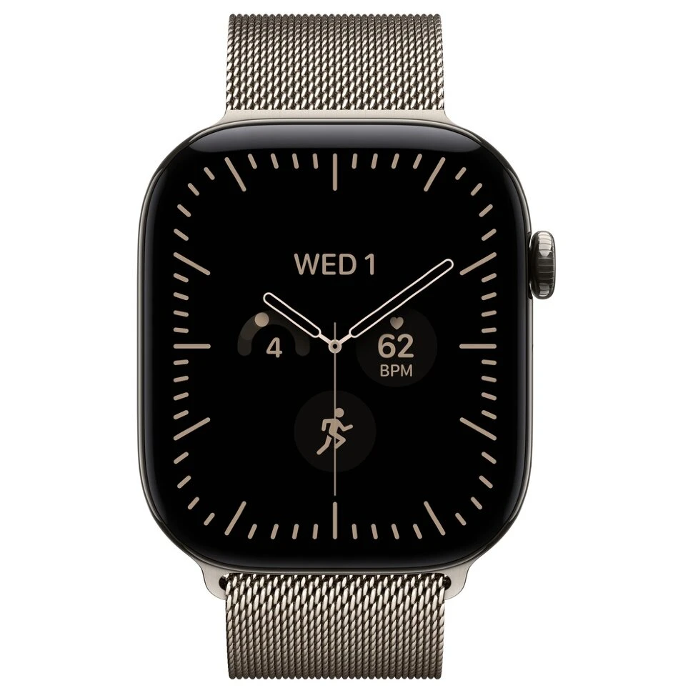 Умные часы Apple Watch Series 12 46mm Natural Titanium Case with Natural Milanese Loop (M/L)