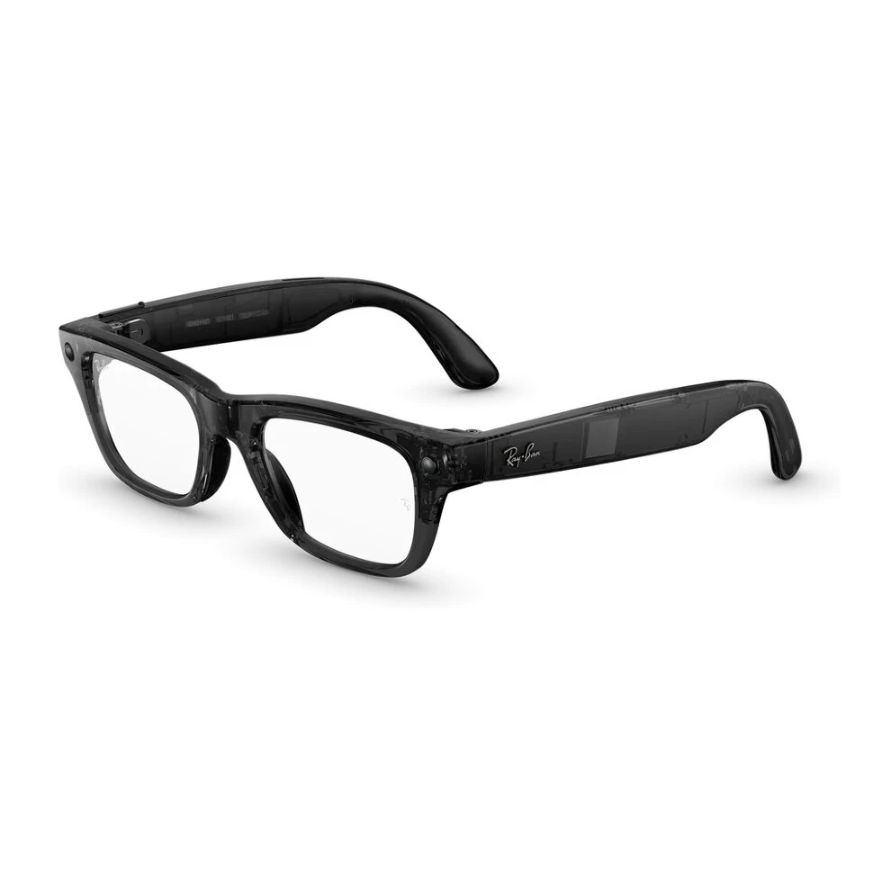 Умные очки Ray-Ban Meta Blazer Optics (Gen 2) Shiny Transparent Black (L) (RW7001)