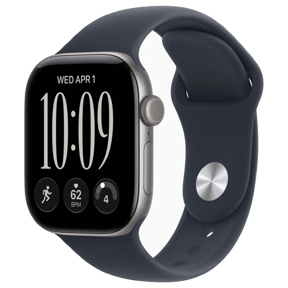 Умные часы Apple Watch Series 12 42mm Space Gray Aluminum Case with Navy Blue Sport Band (M/L)