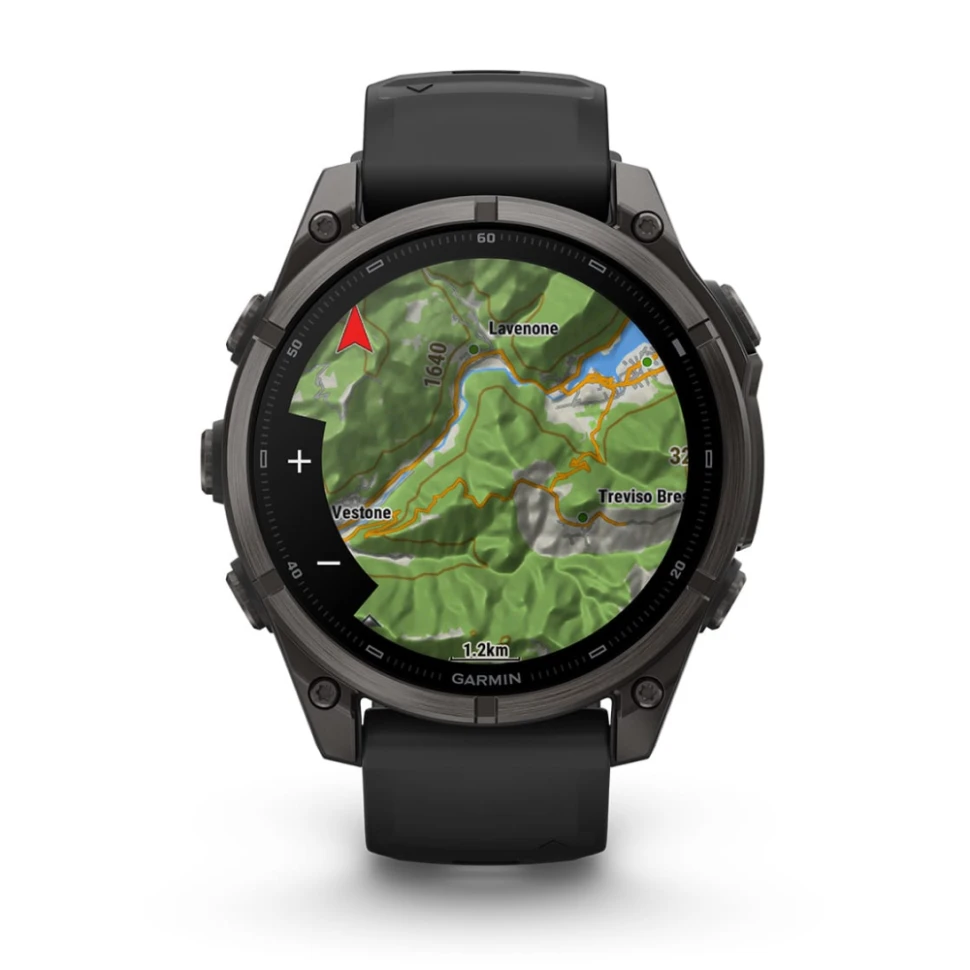 Умные часы Garmin Fenix 9 47mm Carbon Grey DLC Titanium with Black Silicone Band (010-04762-11)