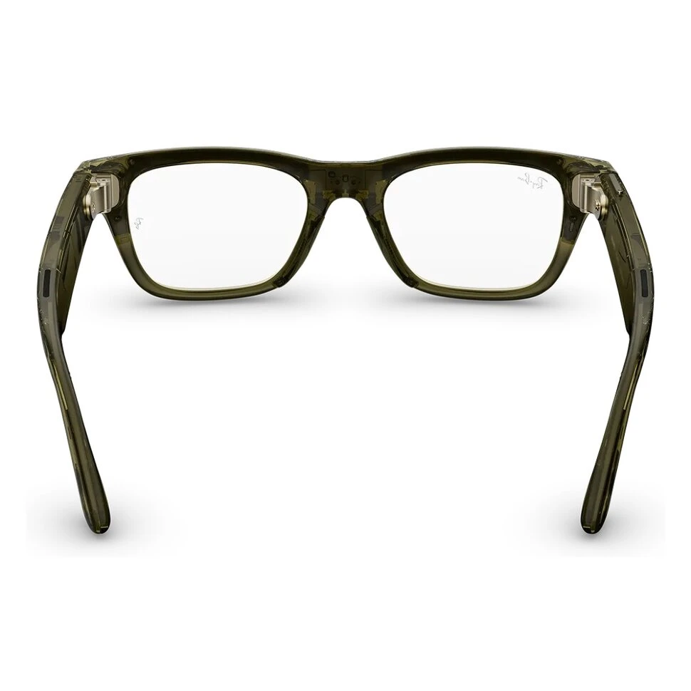Умные очки Ray-Ban Meta Blazer Optics (Gen 2) Shiny Transparent Dark Olive (M) (RW7001)