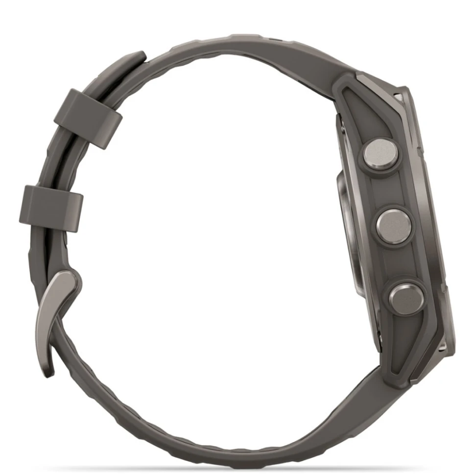 Умные часы Garmin Fenix 9 47mm Titanium with Pebble Grey Silicone Band (010-04762-01)