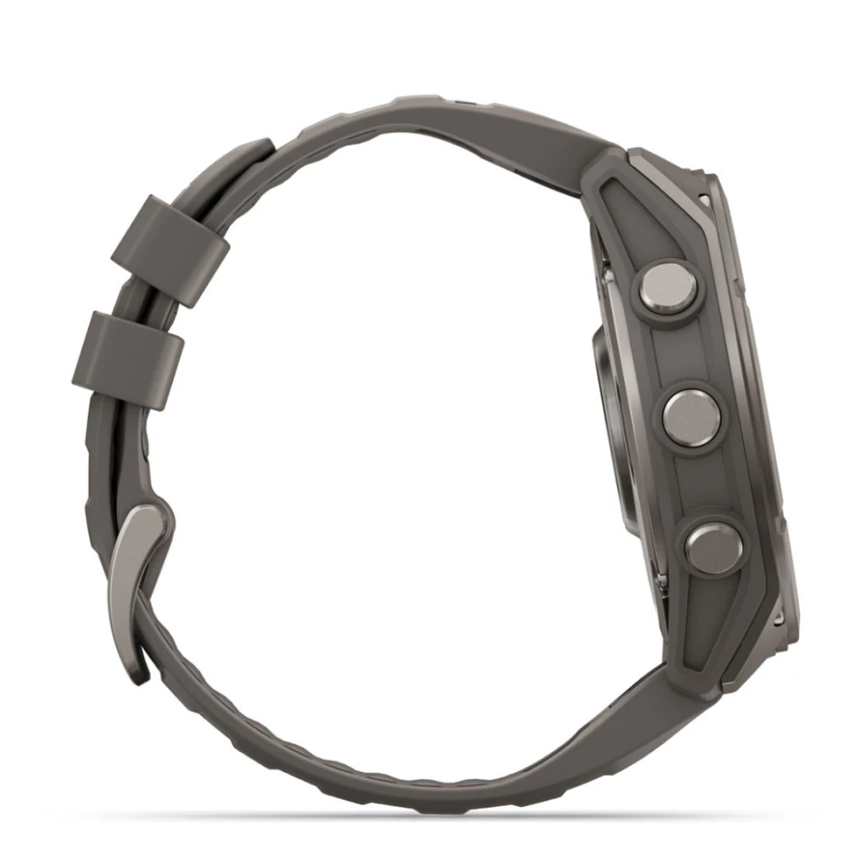 Умные часы Garmin Fenix 9 51mm Titanium with Pebble Grey Silicone Band (010-04763-01)