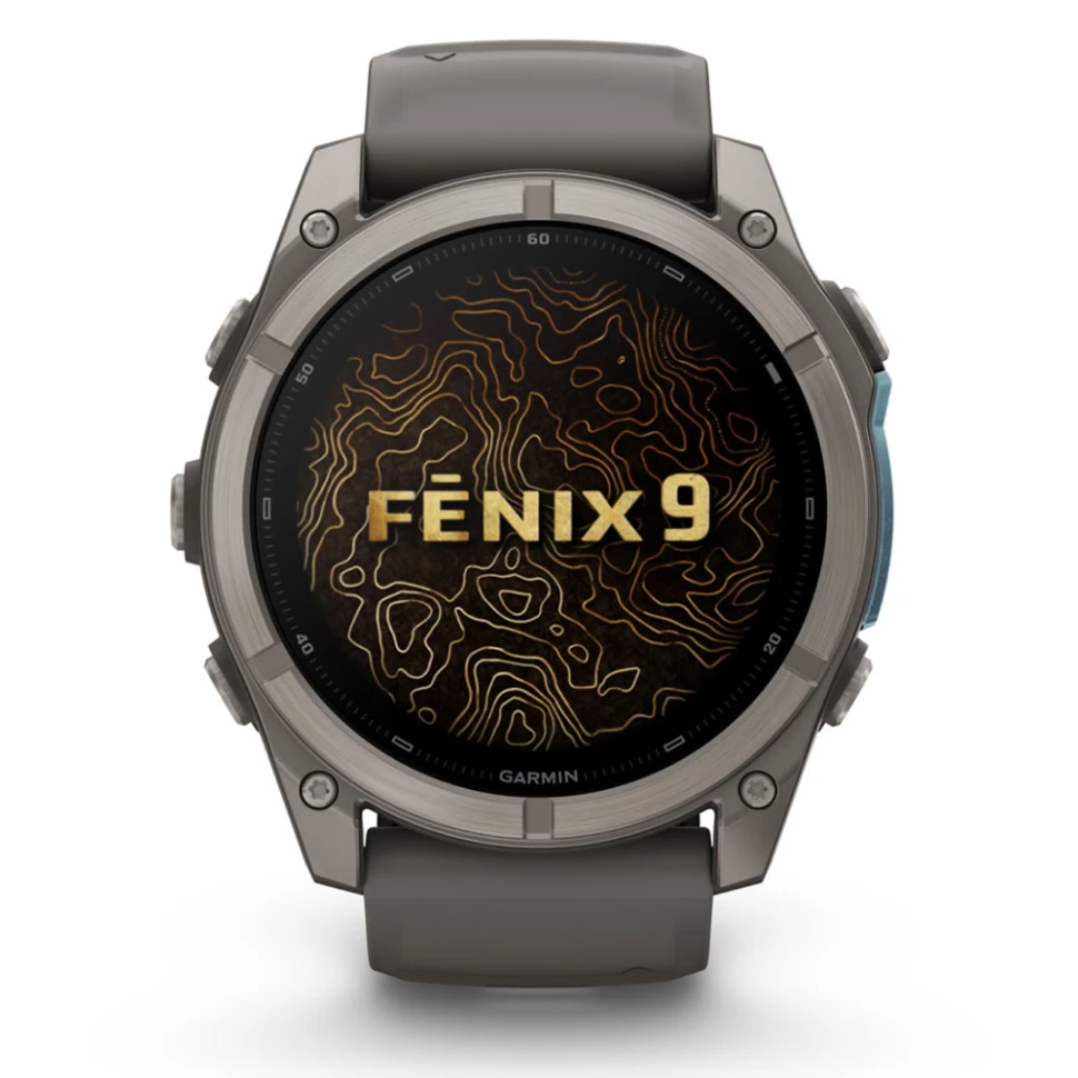 Умные часы Garmin Fenix 9 51mm Titanium with Pebble Grey Silicone Band (010-04763-01)