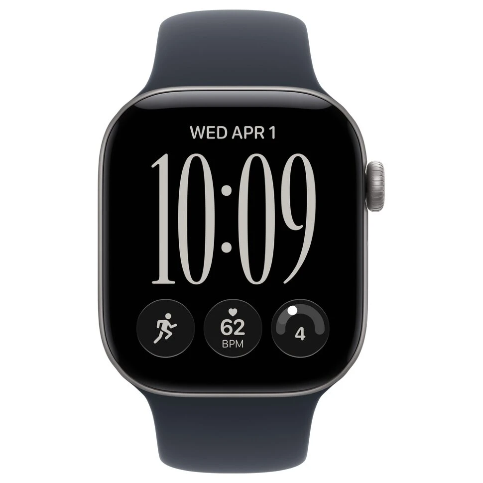 Умные часы Apple Watch Series 12 42mm Space Gray Aluminum Case with Navy Blue Sport Band (S/M)