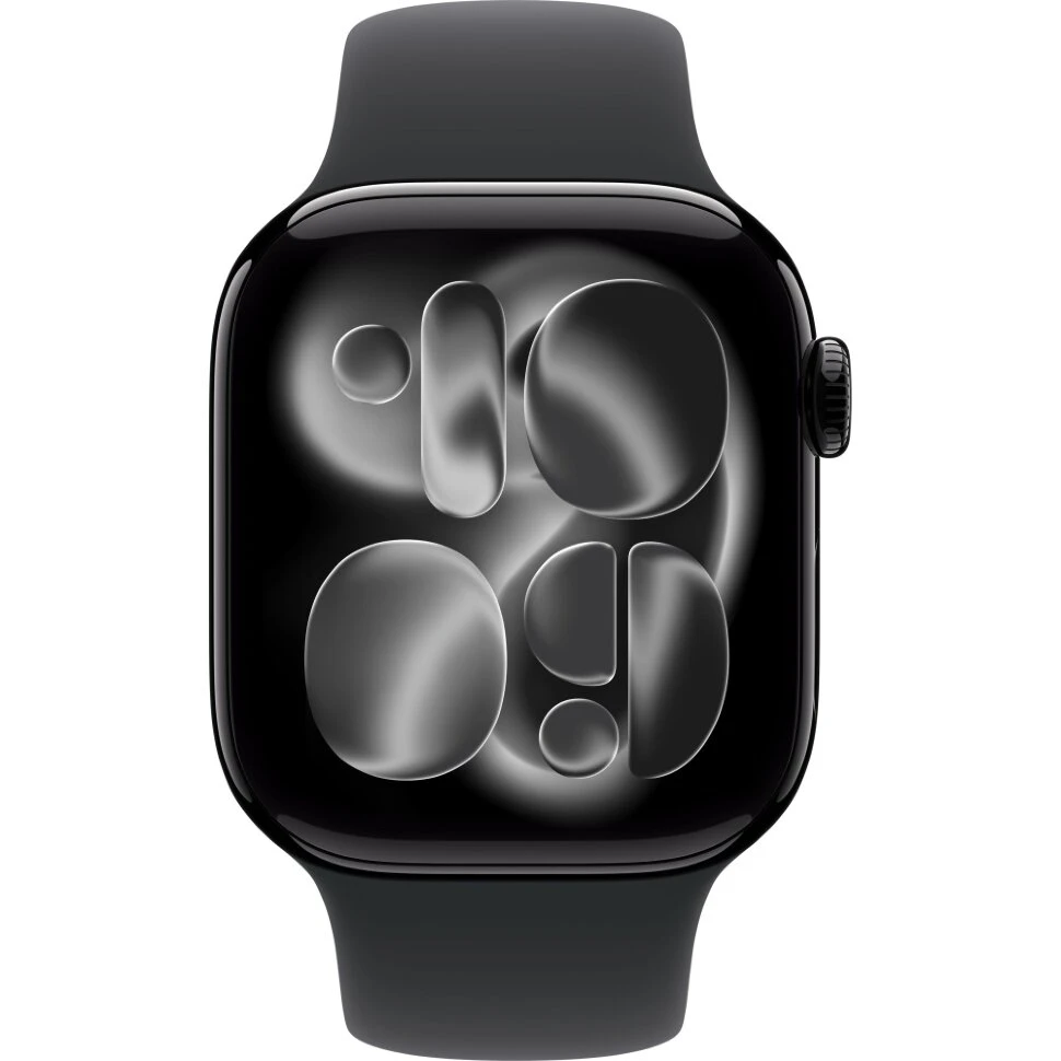 Умные часы Apple Watch Series 11 42mm Jet Black Aluminum Case with Black Sport Band (S/M)