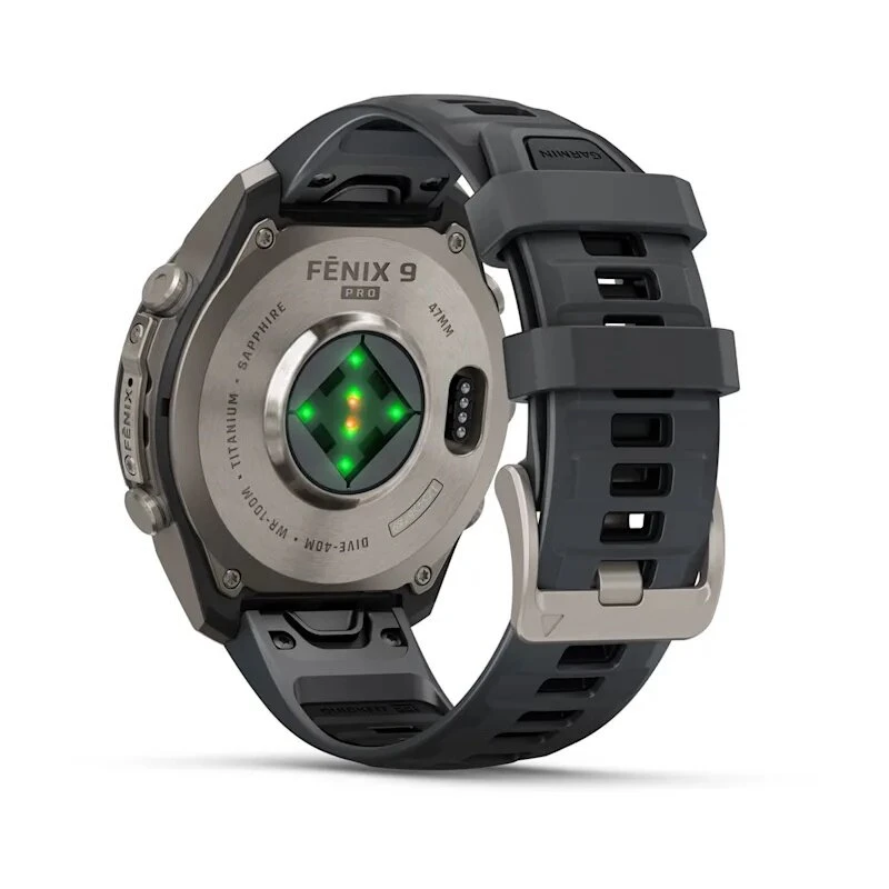Умные часы Garmin Fenix 9 Pro 47mm Titanium with Graphite/Black Silicone Band (010-04336-26)