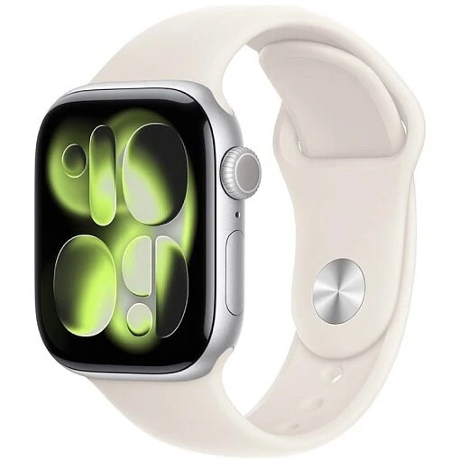Умные часы Apple Watch Series 11 42mm Silver Aluminum Case with Light Blush Sport Band (M/L)