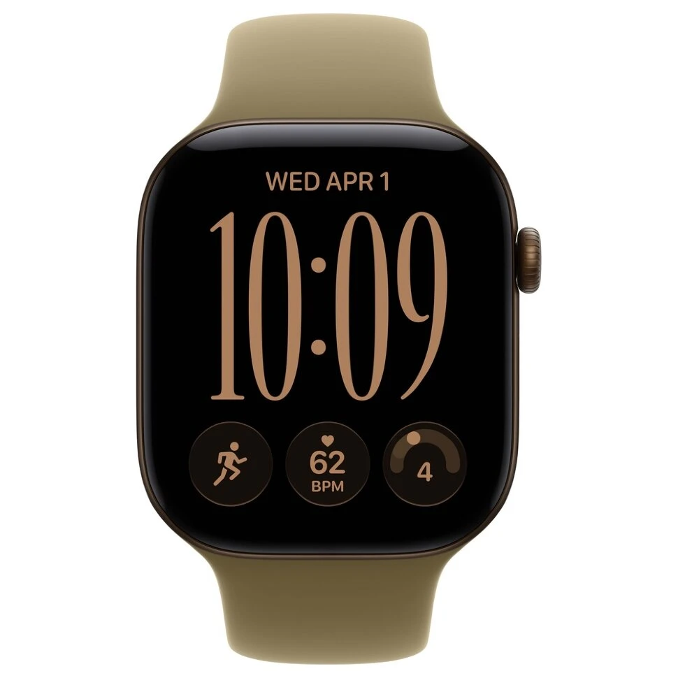 Умные часы Apple Watch Series 12 46mm Dark Bronze Aluminum Case with Olive Sport Band (M/L)
