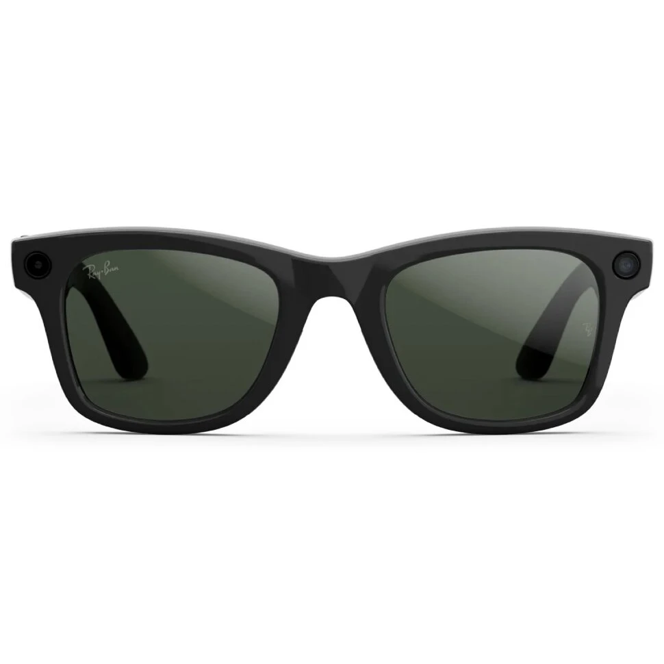 Умные очки Ray-Ban Wayfarer (Gen 2) Shiny Black Clear/Graphite Green Transitions (M)