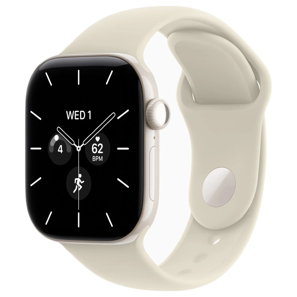 Умные часы Apple Watch Series 12 42mm Pearl White Ceramic Case with Sand Sport Band (S/M)