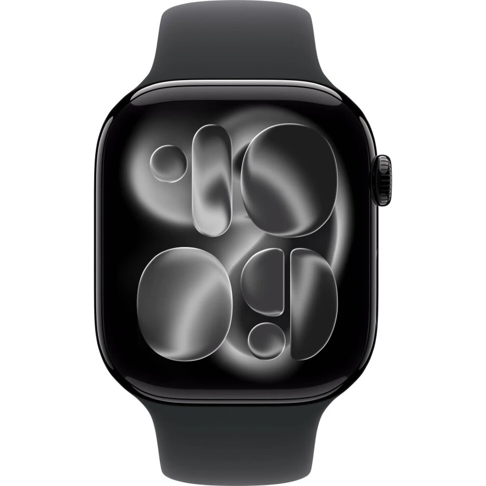 Умные часы Apple Watch Series 11 46mm Jet Black Aluminum Case with Black Sport Band (M/L)